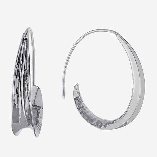 Sterling Silver 40.3mm Hoop Earrings