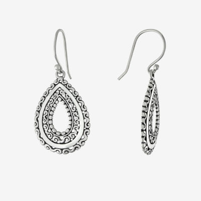 Sterling Silver Pear Drop Earrings