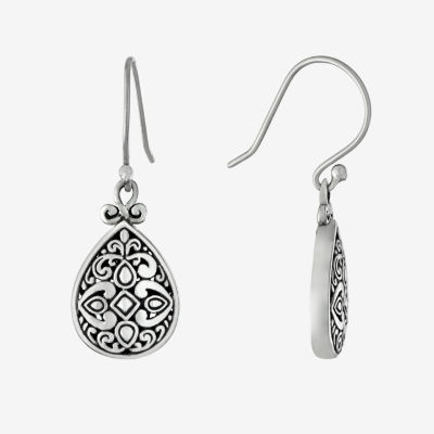 Sterling Silver Pear Drop Earrings