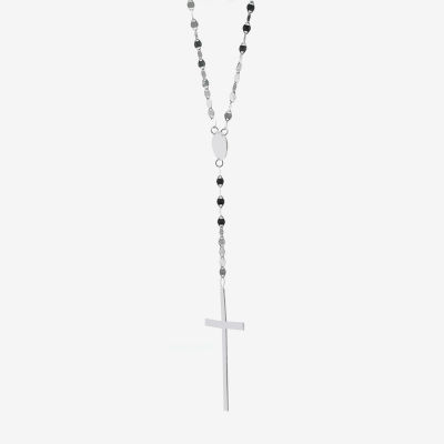 Womens Sterling Silver Rosary Necklaces