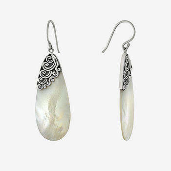 Sterling Silver Dangle Earrings - Mother of Peral Sterling Silver Dangle Earrings - Mother of Peral