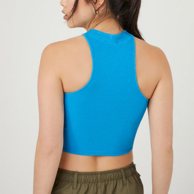 Forever 21 Juniors Crossed-Back Sports Bra Womens U Neck