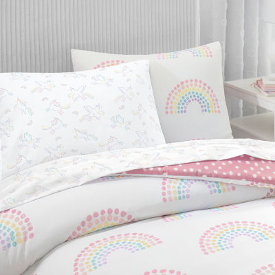 Under The Stars Rainbow Dot Complete Bedding Set with Sheets