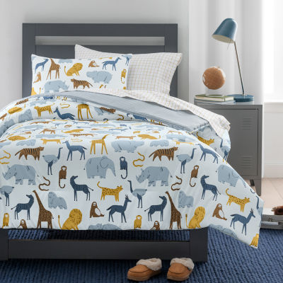 Under the Stars Kids Safari Friends Complete Bedding Set with Sheets