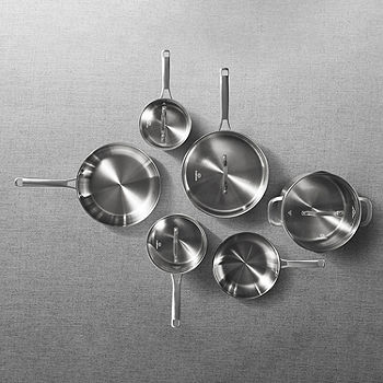Calphalon Simply Stainless-Steel 10-Piece Cooking Set