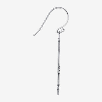 Bali Inspired Womens Abalone Sterling Silver Drop Earrings