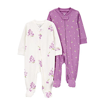Carter's Baby Girls 2-pc. Sleep and Play, Color: Purple - JCPenney