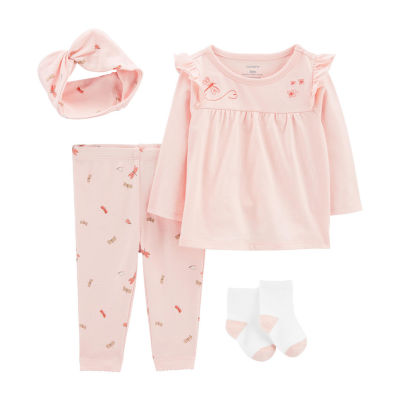 Carter's Baby Girls 4-pc. Pant Set