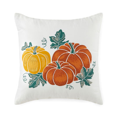 Linden Street Pumpkin Square Throw Pillow