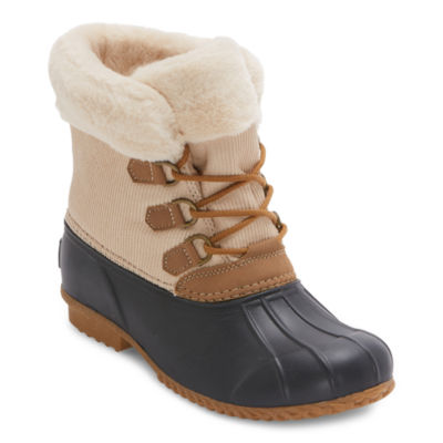 Womens duck boots store jcpenney