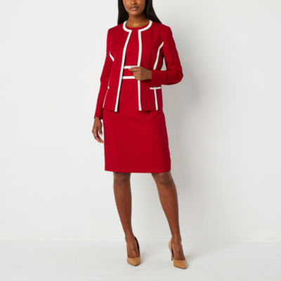 Black Label by Evan-Picone Suit Jacket, Color: Crimson Cream - JCPenney