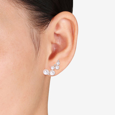 Jcpenney pearl sales stud earrings