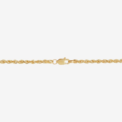 14K Gold Inch Solid Rope Chain Necklace