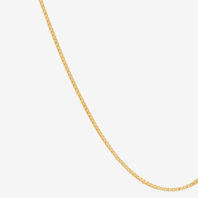 14K Gold .75mm Box Chain Necklace