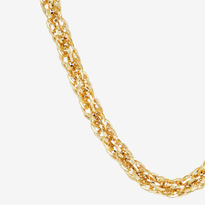 10K Gold 24 Inch Solid Link Chain Necklace