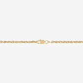Solid 14K Gold Glitter Rope 18-30 2.5mm Chain | Yellow | One Size | Necklaces + Pendants Chain Necklaces