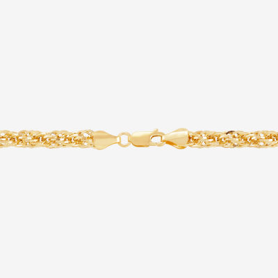 Womens 10K Gold 22 Inch Link Chain Necklace
