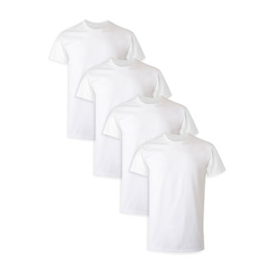 Hanes Mens 4 Pack Short Sleeve Crew Neck Moisture Wicking T-Shirt Big