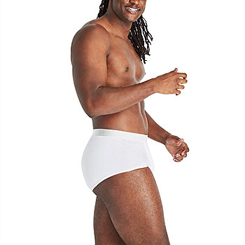 Hanes Men's Moisture-wicking Cotton Briefs, Available in White and Black,  Multi-packs Available