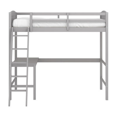 Alexis Twin Loft Bunk Bed 7172-321, Color: Gray - JCPenney