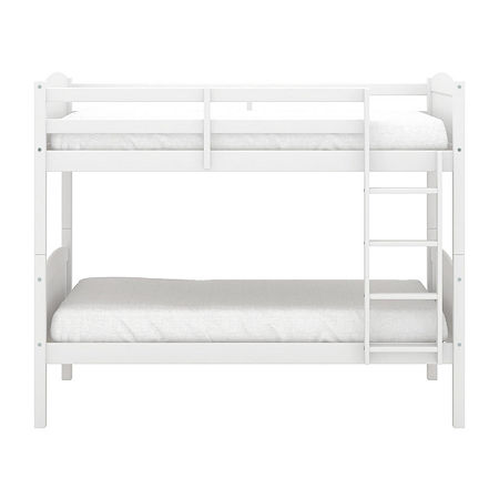 Alexis Twin Over Twin Bunk Bed, One Size, White