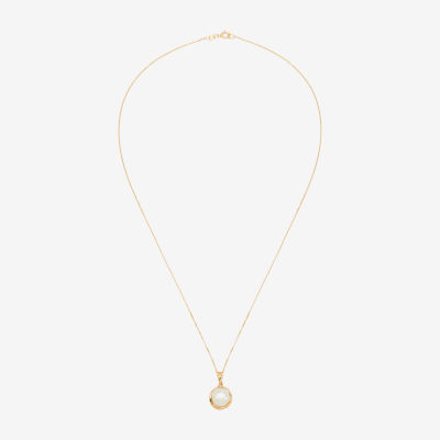 Certified Sofia™ Cultured Freshwater Pearl 10K Gold Knot Pendant