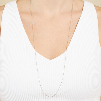 Silver Reflections Pure Silver Over Brass 16-30" Chain Necklace