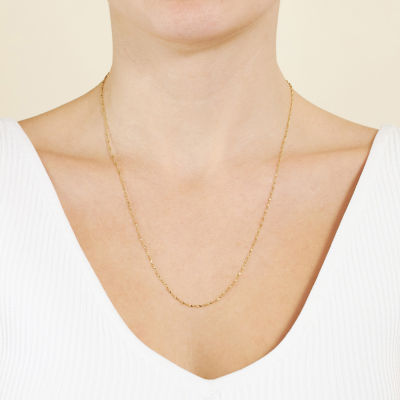 Silver Reflections 24K Gold Over Brass 18-24" Chain Necklace