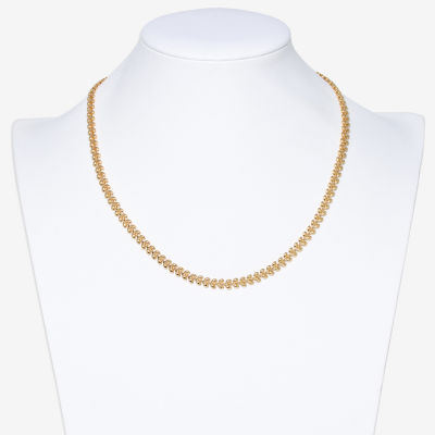 Mixit Hypoallergenic Gold Tone 18 Inch Mesh Chain Necklace