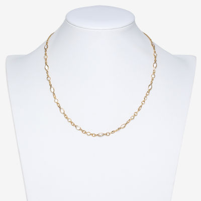 Mixit Hypoallergenic Gold Tone Stainless Steel 18 Inch Paperclip Chain Necklace