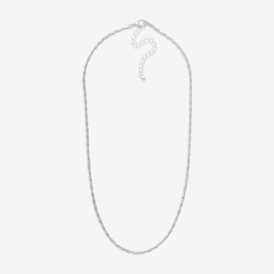 Mixit Hypoallergenic Silver Tone 18 Inch Cable Chain Necklace