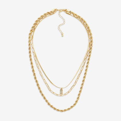 Mixit Hypoallergenic Gold Tone 20 Inch Rope Chain Necklace