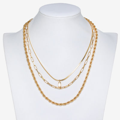 Mixit Hypoallergenic Gold Tone 20 Inch Rope Chain Necklace