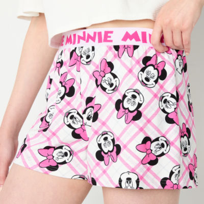 Disney Mjc Minnie Mouse Womens Juniors Pajama Shorts