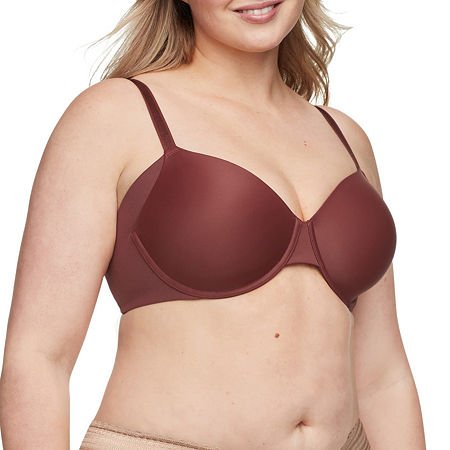 Warners Women's No Side Effects Seamless Comfort Underwire T-Shirt Bra-RA3061A, B, Red