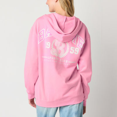 Juniors Barbie Full Zip Womens Long Sleeve Zipper Hoodie