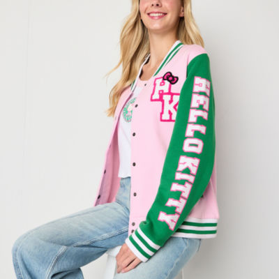 Hello Kitty And Frineds Varsity Fleece Lightweight Juniors Jacket