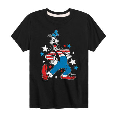Disney Collection Little & Big Boys Crew Neck Short Sleeve Goofy Graphic T-Shirt