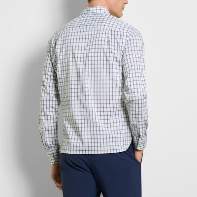 Van Heusen Mens Slim Fit Long Sleeve Checked Button-Down Shirt