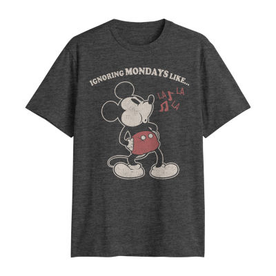 Mens Short Sleeve Mickey Mouse Graphic T-Shirt