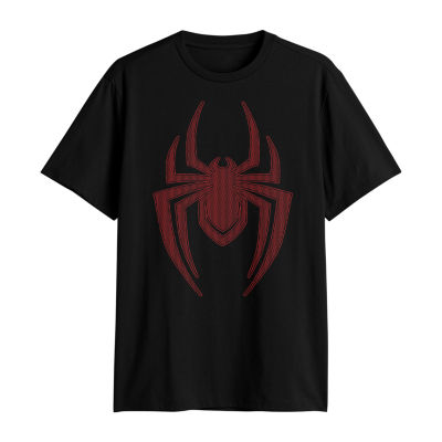 Mens Short Sleeve Spiderman Graphic T-Shirt