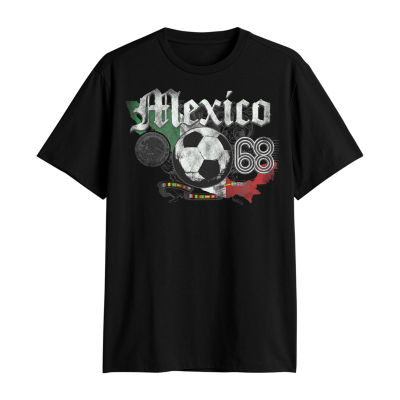 Mens Short Sleeve Mexico Soccer Graphic T-Shirt