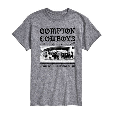 Mens Short Sleeve Compton Cowboys Graphic T-Shirt