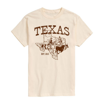 Mens Short Sleeve Texas Graphic T-Shirt