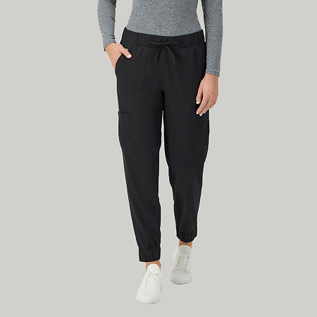 Hanes Womens Tag Free Moisture Wicking Scrub Pant, Medium, Black