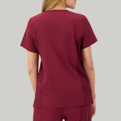 Hanes Womens V Neck Short Sleeve Tag Free Scrub Tops