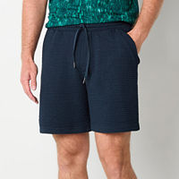 Xersion 9 Inch Mens Mid Rise Workout Shorts, Small, Blue