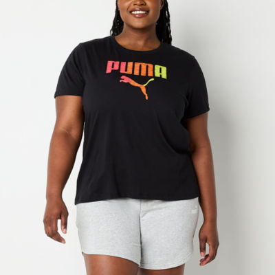 PUMA Womens Crew Neck Short Sleeve T-Shirt