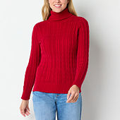 Petite Turtleneck Sweaters Cardigans for Women JCPenney