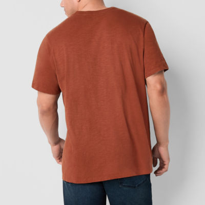 mutual weave Big and Tall Mens Crew Neck Short Sleeve Pocket T-Shirt